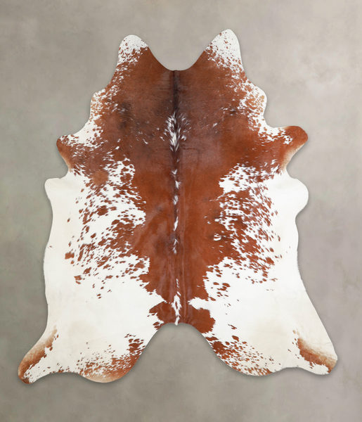Brown and White Cowhide Rug #A22053