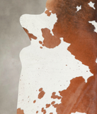 Grey with Beige Cowhide Rug #A22055