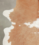 Beige and White Cowhide Rug #A22072