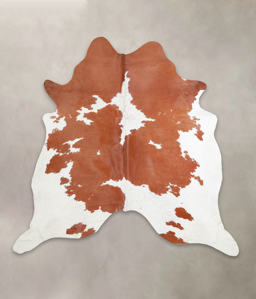 Brown and White Cowhide Rug #A22144