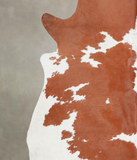 Brown and White Cowhide Rug #A22144