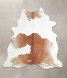 Brown and White Cowhide Rug #A22146