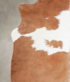 Brown and White Cowhide Rug #A22147
