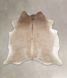 Grey with Beige Cowhide Rug #A22155