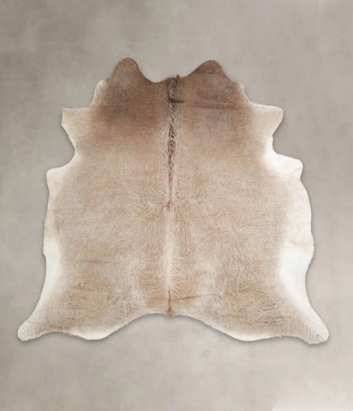 Grey with Beige Cowhide Rug #A22155