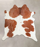 Brown and White Cowhide Rug #A22158