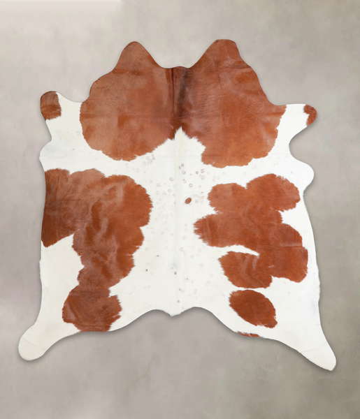 Brown and White Cowhide Rug #A22158