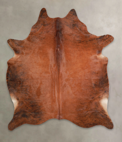 Solid Brown Cowhide Rug #A22165