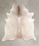 Grey with Beige Cowhide Rug #A22190