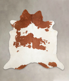 Brown and White Cowhide Rug #A22208