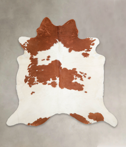 Brown and White Cowhide Rug #A22208