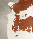 Brown and White Cowhide Rug #A22208