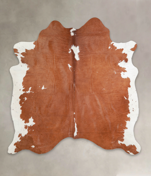 Brown and White Cowhide Rug #A22257