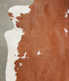 Brown and White Cowhide Rug #A22257