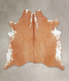 Brown and White Regular Cowhide Rug #A22262