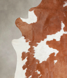 Brown and White Cowhide Rug #A22278