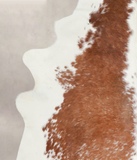 Brown and White Cowhide Rug #A22279