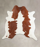 Brown and White Cowhide Rug #A22281
