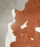 Brown and White Cowhide Rug #A22282
