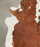 Brown and White Cowhide Rug #A22298