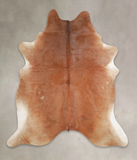 Solid Brown Cowhide Rug #A22304