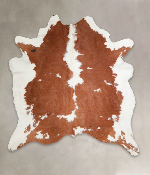 Brown and White Cowhide Rug #A22324