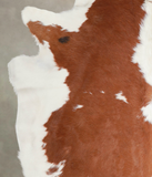 Brown and White Cowhide Rug #A22324