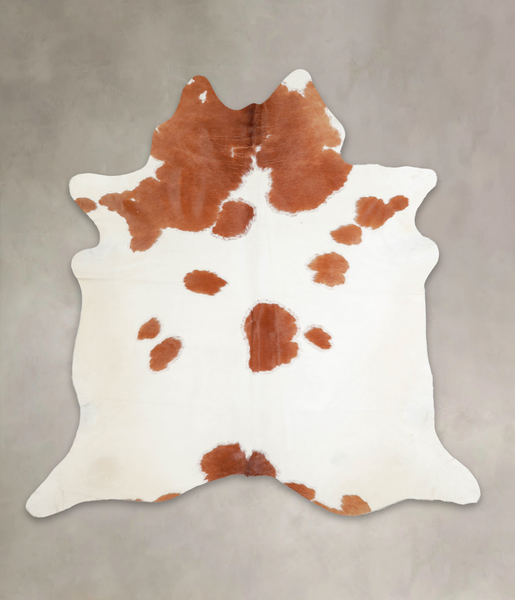 Brown and White Cowhide Rug #A22325