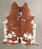 Brown and White Cowhide Rug #A22327