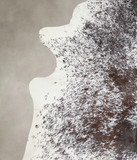 Salt and Pepper Brown Cowhide Rug #A22329