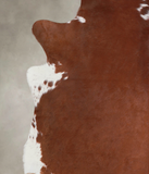 Brown and White Regular Cowhide Rug #A22344