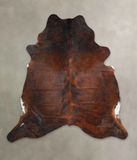 Dark Brindle Cowhide Rug #A22357