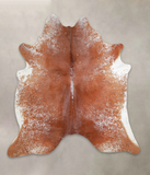Salt and Pepper Brown Cowhide Rug #A22377