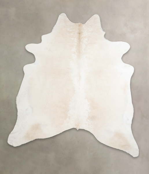 Beige and White Cowhide Rug #A22381