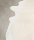 Beige and White Cowhide Rug #A22381