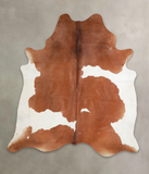 Brown and White Cowhide Rug #A22410