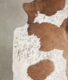 Brown and White Cowhide Rug #A22411