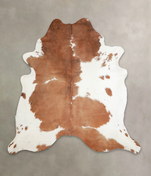 Brown and White Cowhide Rug #A22412
