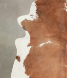 Brown and White Cowhide Rug #A22412
