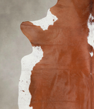 Brown and White Regular Cowhide Rug #A22424