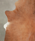 Solid Brown Cowhide Rug #A22440