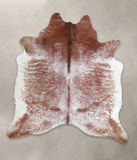 Salt and Pepper Brown Cowhide Rug #A22446