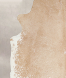 Beige and White Cowhide Rug #A22452