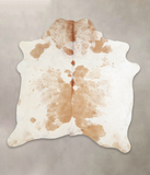 Beige and White Cowhide Rug #A22501