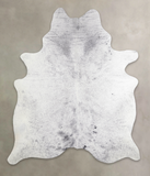Salt and Pepper Black Cowhide Rug #A22512