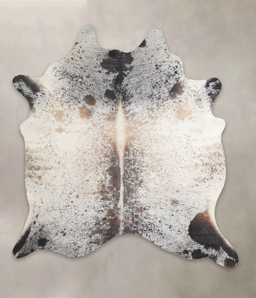 Salt and Pepper Brown Cowhide Rug #A22517