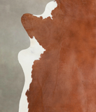 Brown and White Regular Cowhide Rug #A22545