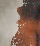 Salt and Pepper Brown Cowhide Rug #A22564