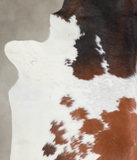 Chocolate and White Cowhide Rug #A22580
