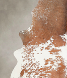 Brown and White Cowhide Rug #A22874